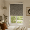 blackout roller blind installed in a bedroom - Value Blinds NZ