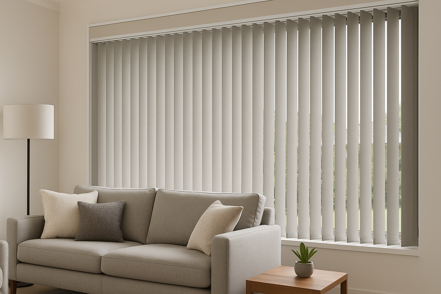 Elegant vertical blinds in New Zealand – perfect for privacy and large windows.
